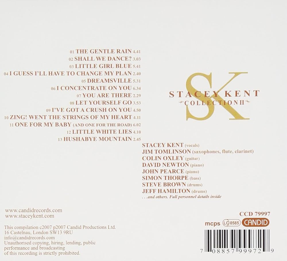 ステイシー STACEY MC テンダリー | ステイシー・ケント | ソニーミュージック