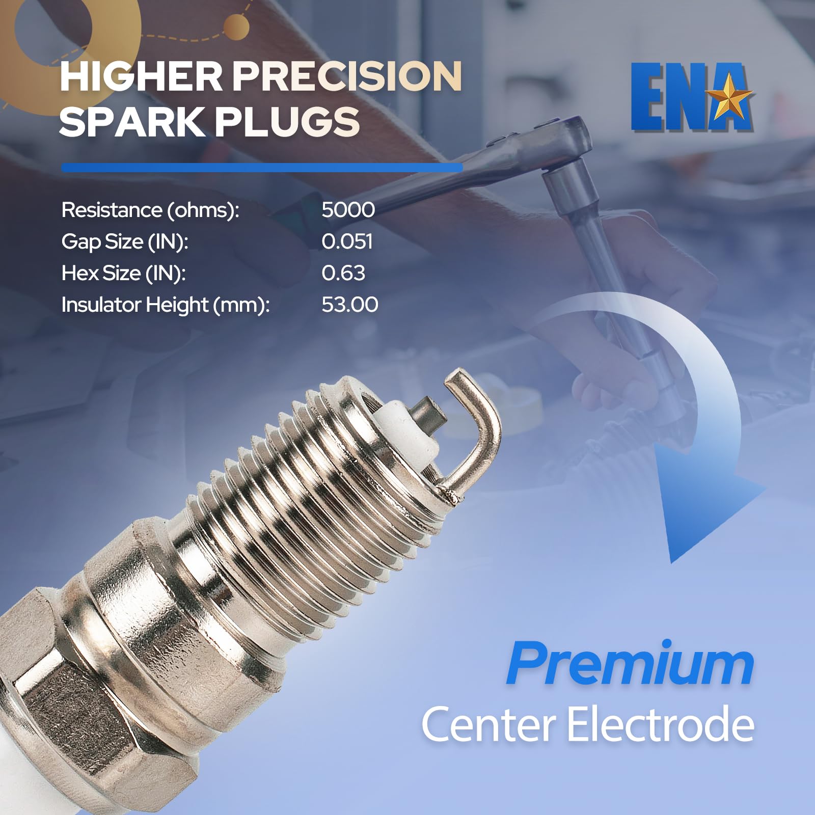 Amazon.com: ENA Set of 6 Spark plug for SP413 AGSF32N