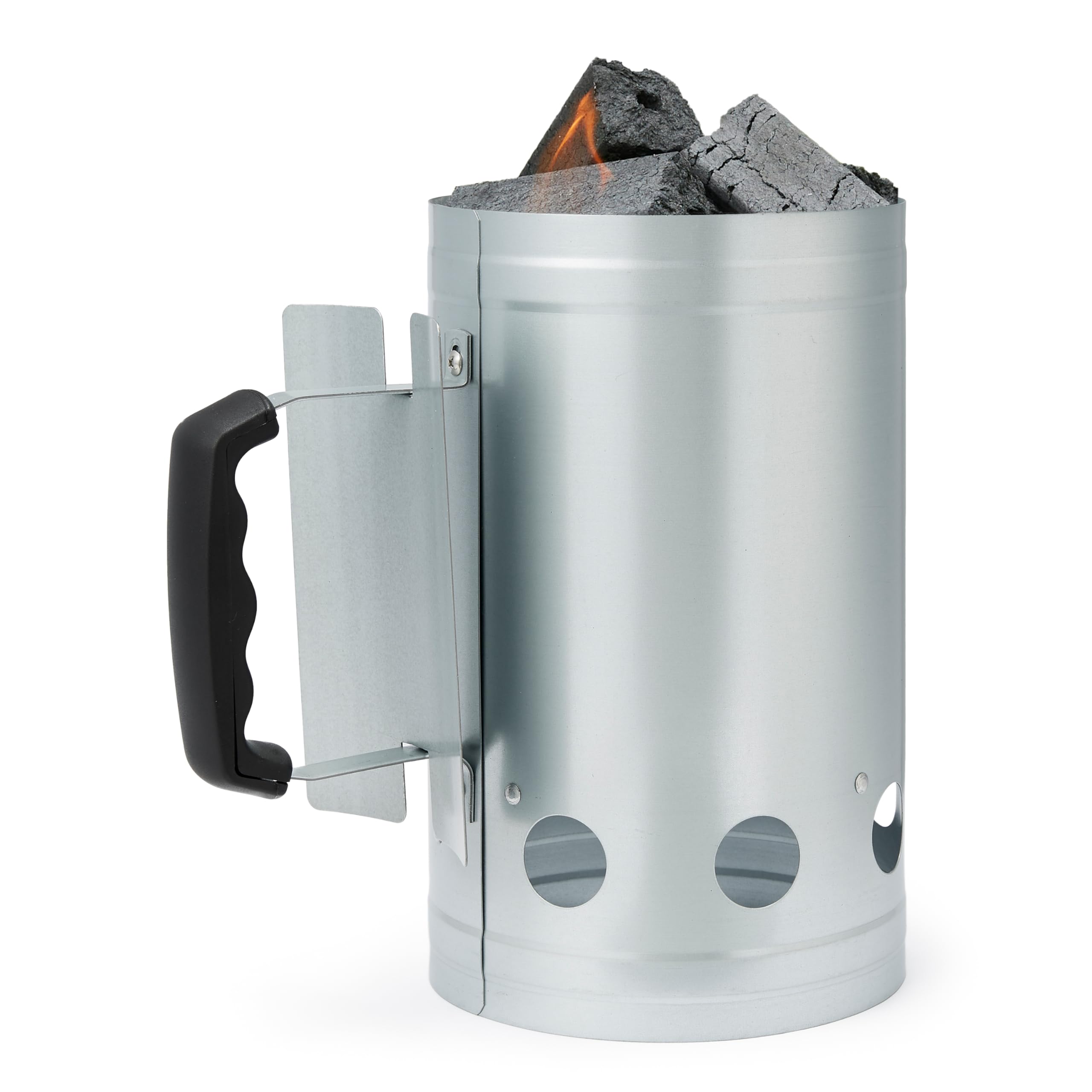 Amazon Basics Encendedor de carbón para barbacoas y Parrillas de carbón, Plateado, Paquete de 1 Unidad - 2