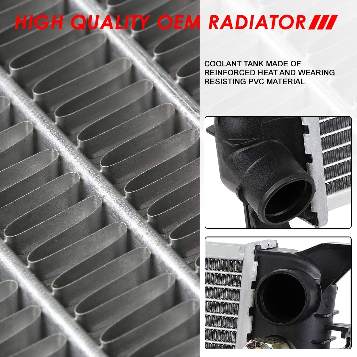 Auto Dynasty Radiator Compatible with 1999-2009 Volvo S60 S80 V70 XC70 AT, DPI 2805 Factory Style 1-Row Cooling Radiator, Aluminum Core