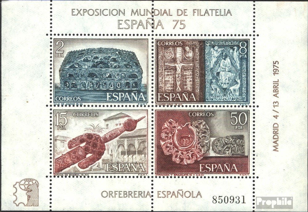 Prophila Collection Francobolli Andorra Spagnolo Post 1975, Serie 95-100 Completa MNH, Dipinti, Edizione Limitata