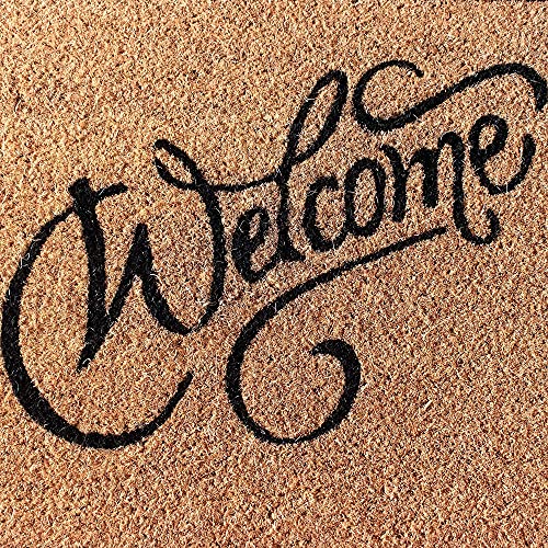 Luxurux Welcome Mats Outdoor Coco Coir Doormat, With Heavy-Duty Pvc Backing - Natural - Perfect Color/Sizing For Outdoor/Indoor Uses.,30 X 17. #TOP7