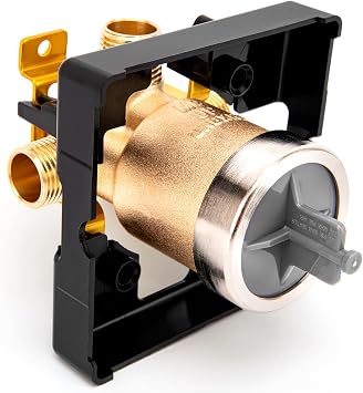 R10000 UNBXHF Universal Shower Valve Body Replace for Delta Faucet MultiChoice Shower Valve Body, Fits Single or Dual Function Showers, Brass Body