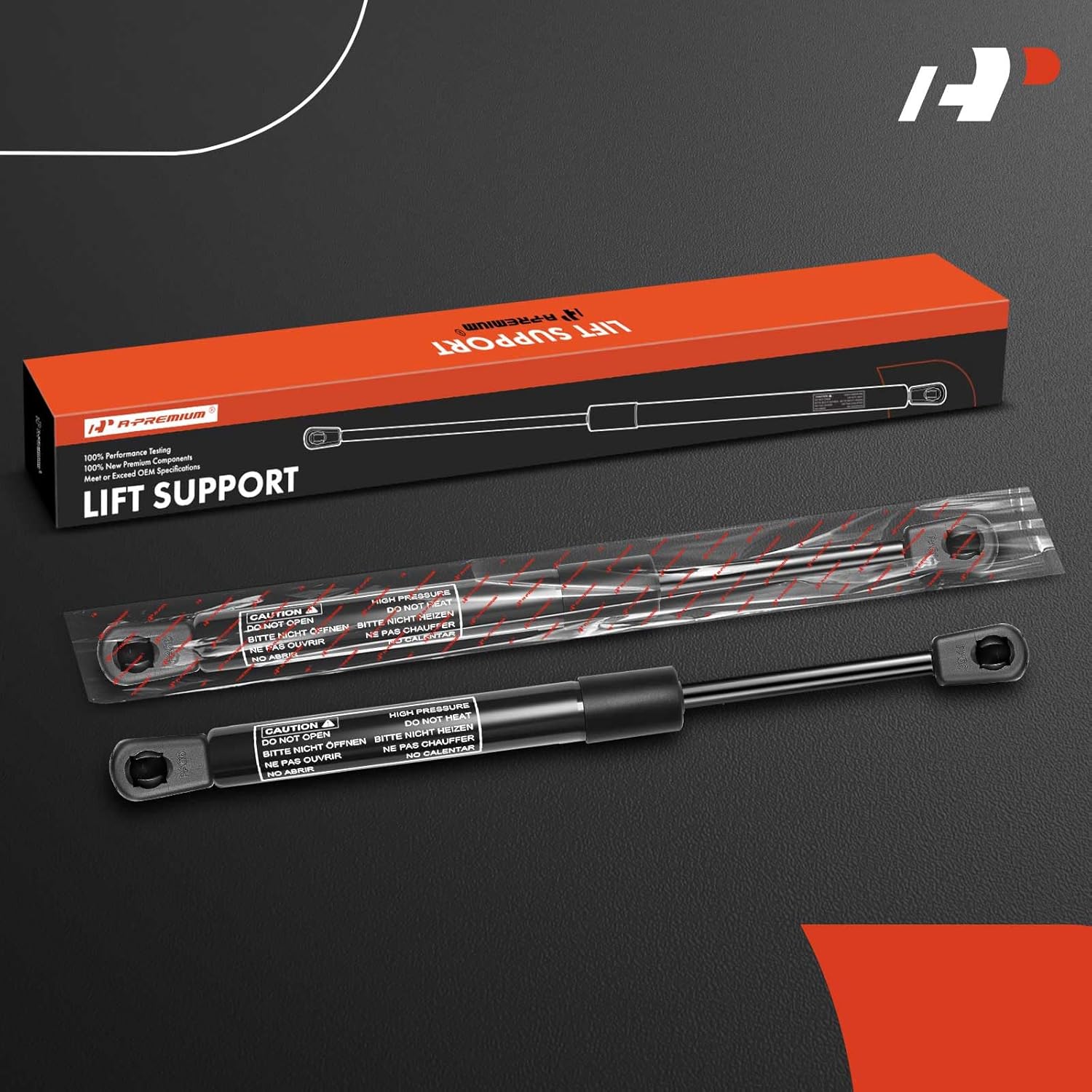 A-Premium 12.20 inch 65lb Lift Supports Gas Prop Spring Strut Shock Compatible with Toolbox RV Camper Tonneau Cover Cabinets Sliding Window Storage Bed Bench Lids Basement Door Boat Hatch 2-PC Set