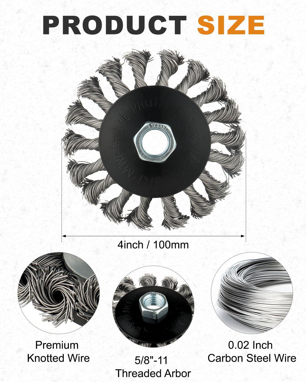 Rocaris Wire Wheel Set - 9 for Angle Grinders -2 Rocaris Wire Wheel Set - 9 for Angle Grinders -2