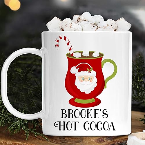 Miniatura 3 de Penguin Hot Cocoa Christmas Cup Personalized with Kids Name Unbreakable Child's Mug Customized Dishwasher Safe Mug