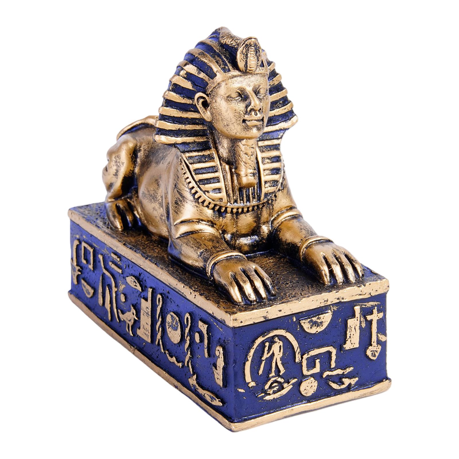 hogtnd Egyptian Sphinx Statue Figurines Sculptures Table Decoration Home Decor Collectibles Egyptian Souvenirs Resin Sphinx