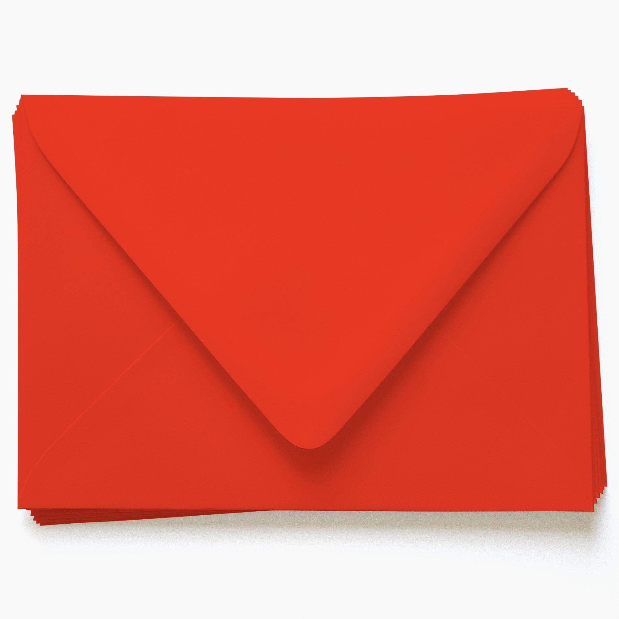 Cayenne Red Envelopes - A9 Gmund Colors Matt 5 3/4 x 8 3/4 Euro Flap 81T, 25 Pack