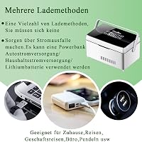 Yopyuenn Hordozható Inzulinhűtő 3 Akkumulátorral - Intelligens Gyógyszerhűtő LCD Kijelzővel, 2-8°C Hőmérséklet-szabályozás, Utazáshoz, Autób 7