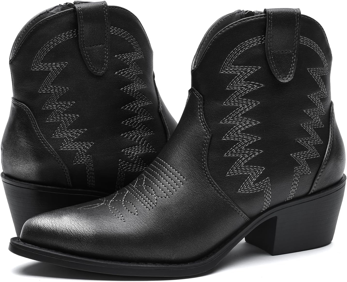 GLOBALWIN Women's Western Boots Ankle Cowboy Boots For Women