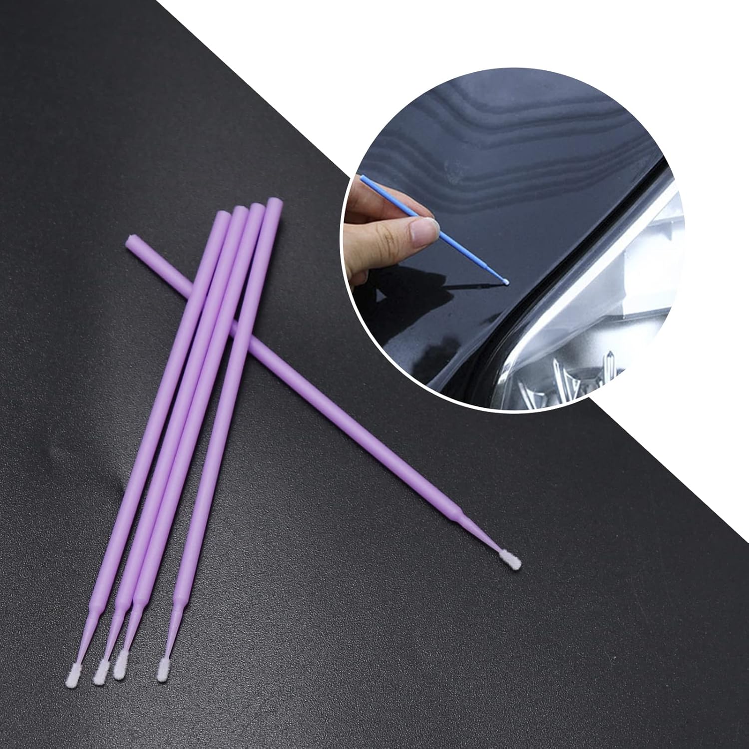 Touch Up Paint Brushes for Automotive Paint Chip Repair Disposable Micro Applicators (1.5, 2.0,2.0, 2.5MM, Multi)-200PCS - Image 7