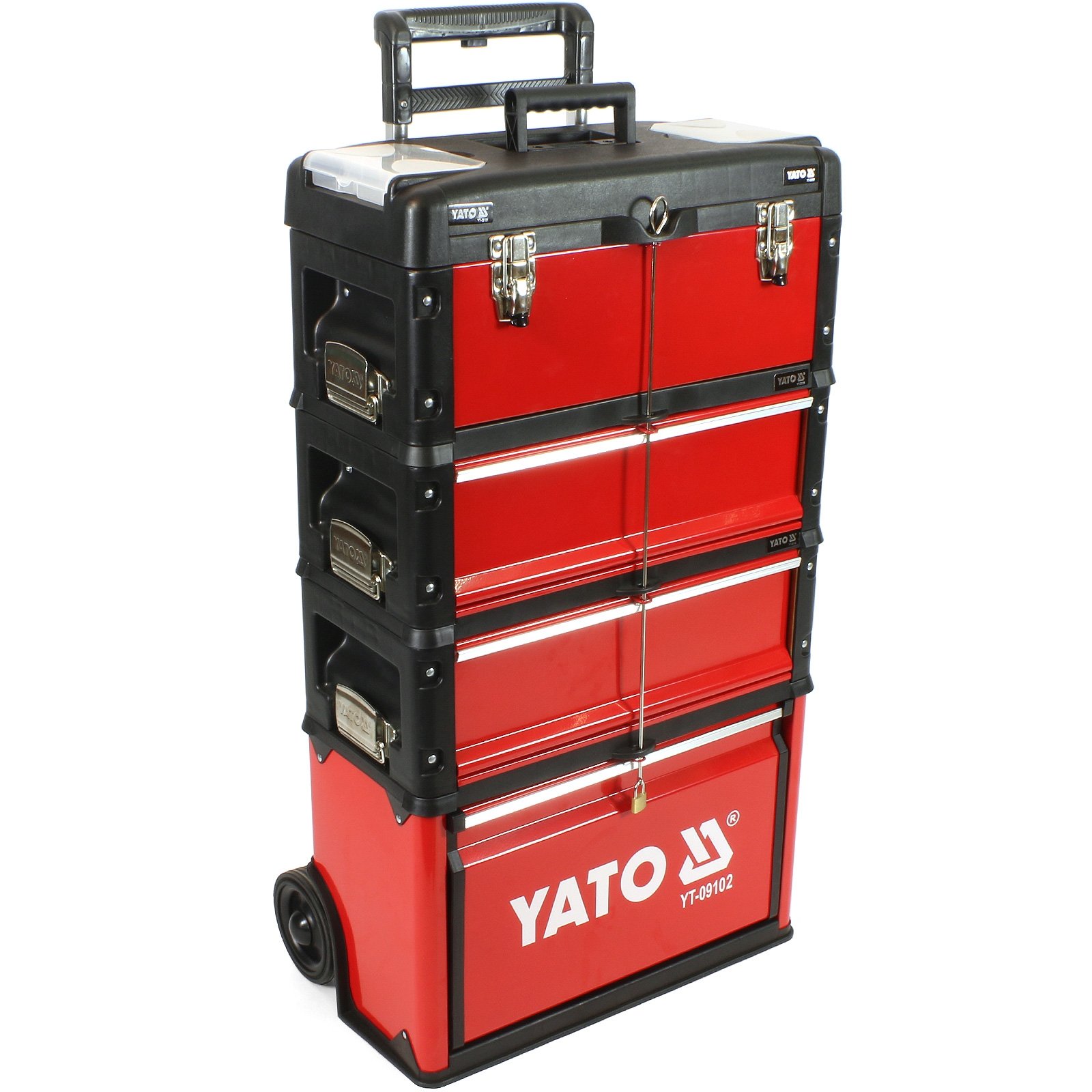 Strumento di Trolley YT-09102 + cassetta degli attrezzi YT-09108
