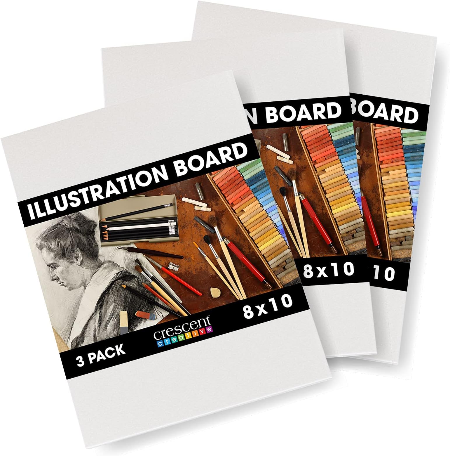 Crescent Creative Products Crescent Art & Illustration Board, 8 x 10, White