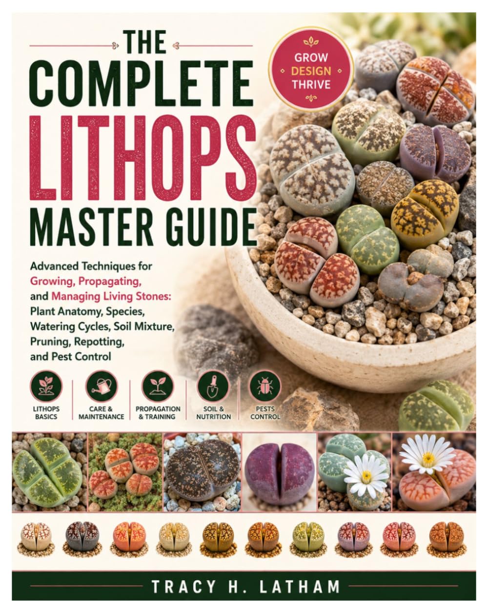 The Complete Lithops Master Guide: Advanced Techniques for Growing, Propagating, and Managing Living Stones: Plant Anatomy, Species, Watering Cycles, Soil Mixture, Pruning, Repotting, and Pest Control