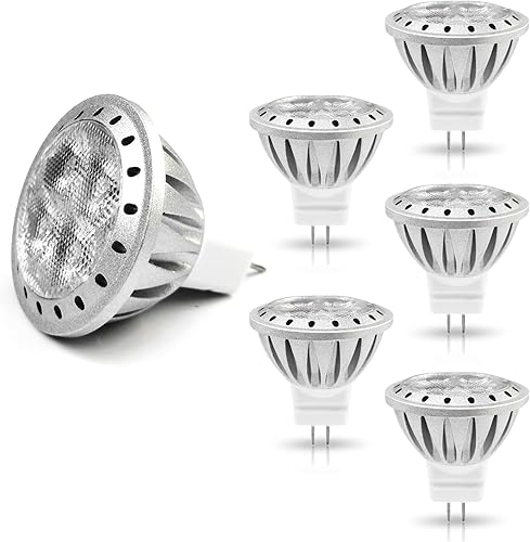 Miniatura 12 de ALIDE Bombillas LED MR11 GU4 de 6000 K, luz diurna blanca brillante fría de 3 W, reemplazo equivalente a halógeno de 20 W, 35 W, equivalente a