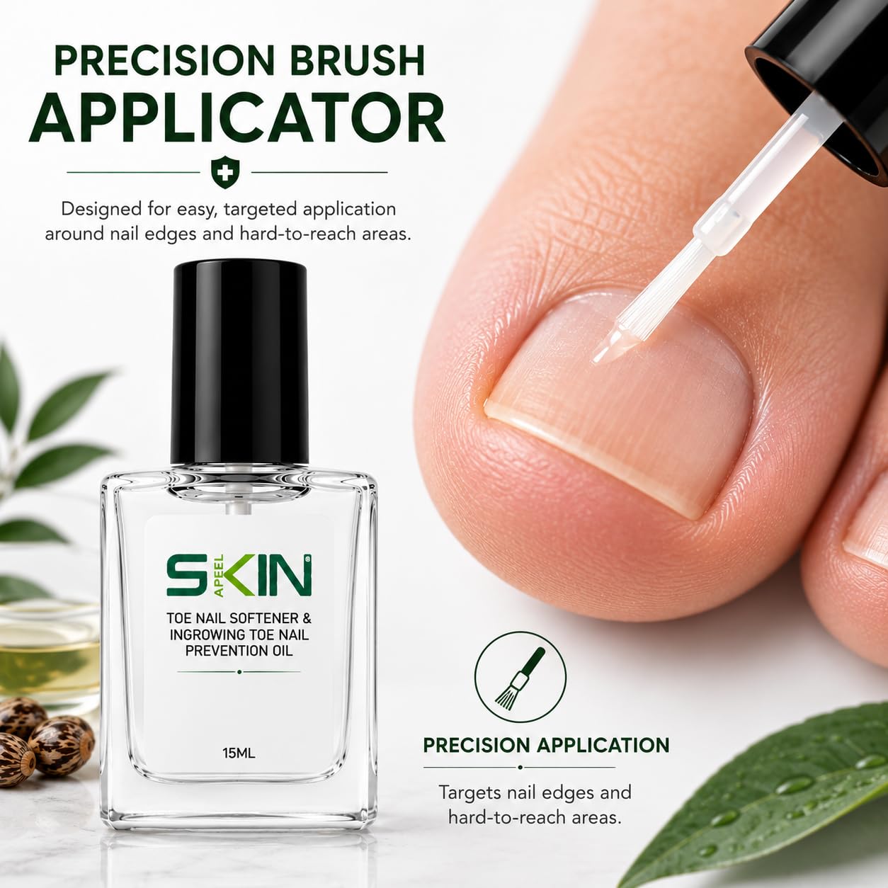 Olejek Do Paznokci I Skórek Skinapeel - 15 Ml | Zmiękczanie Twardych I Pielęgnacja Wrastających | Wzmacniający Olejek Do Manicure I Pedicure | Odżywcze Olejki Do Paznokci