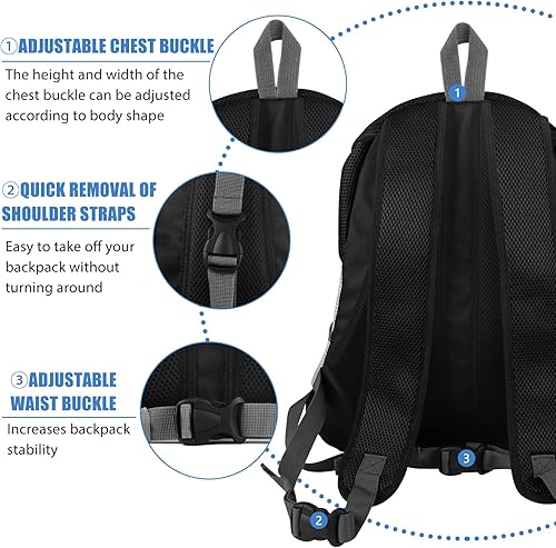 Miniatura 4 de YESLAU Mochila transportadora para perros pequeños y medianos, bolsa de viaje, paquete frontal, transpirable, ajustable, con tiras reflectantes de