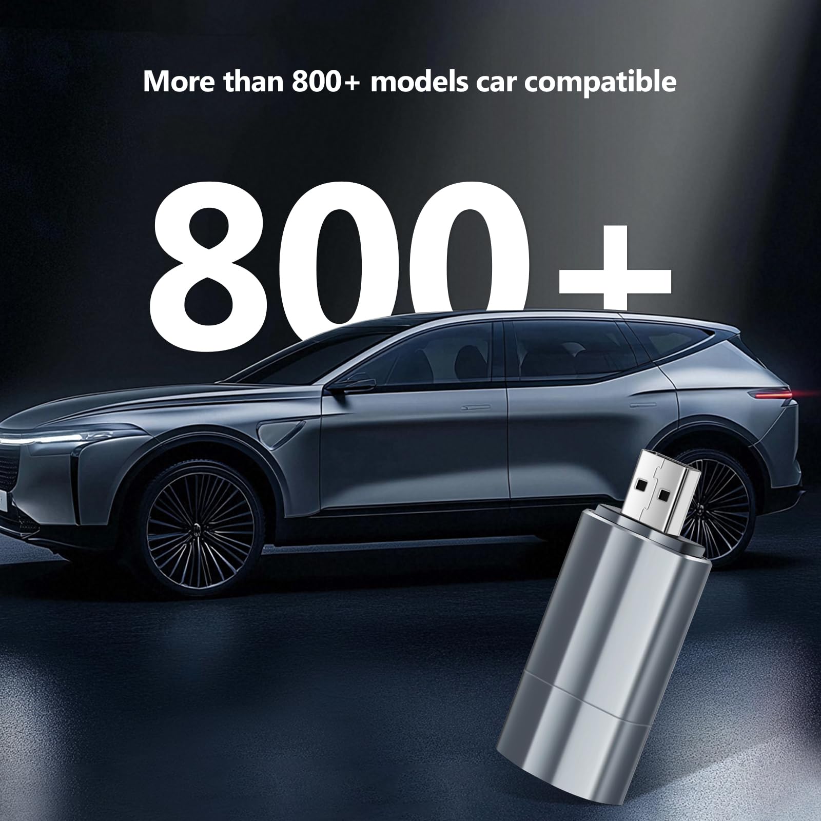 Romon Bezprzewodowy adapter Carplay 2025 Android Car Mini Edition bezprzewodowa do iPhone'a [Type-C i USB, Plug&Play] kompatybilny z pojazdami od 2016 roku, bezprzewodowy adapter 2-w-1, 5 GHz WiFi,