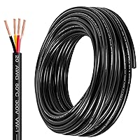 Vista 23 de Lesnlok Cable eléctrico calibre 20 AWG con 2 conductores de cobre puro, libres de oxígeno, trenzados, de cloruro de polivinilo, estañados