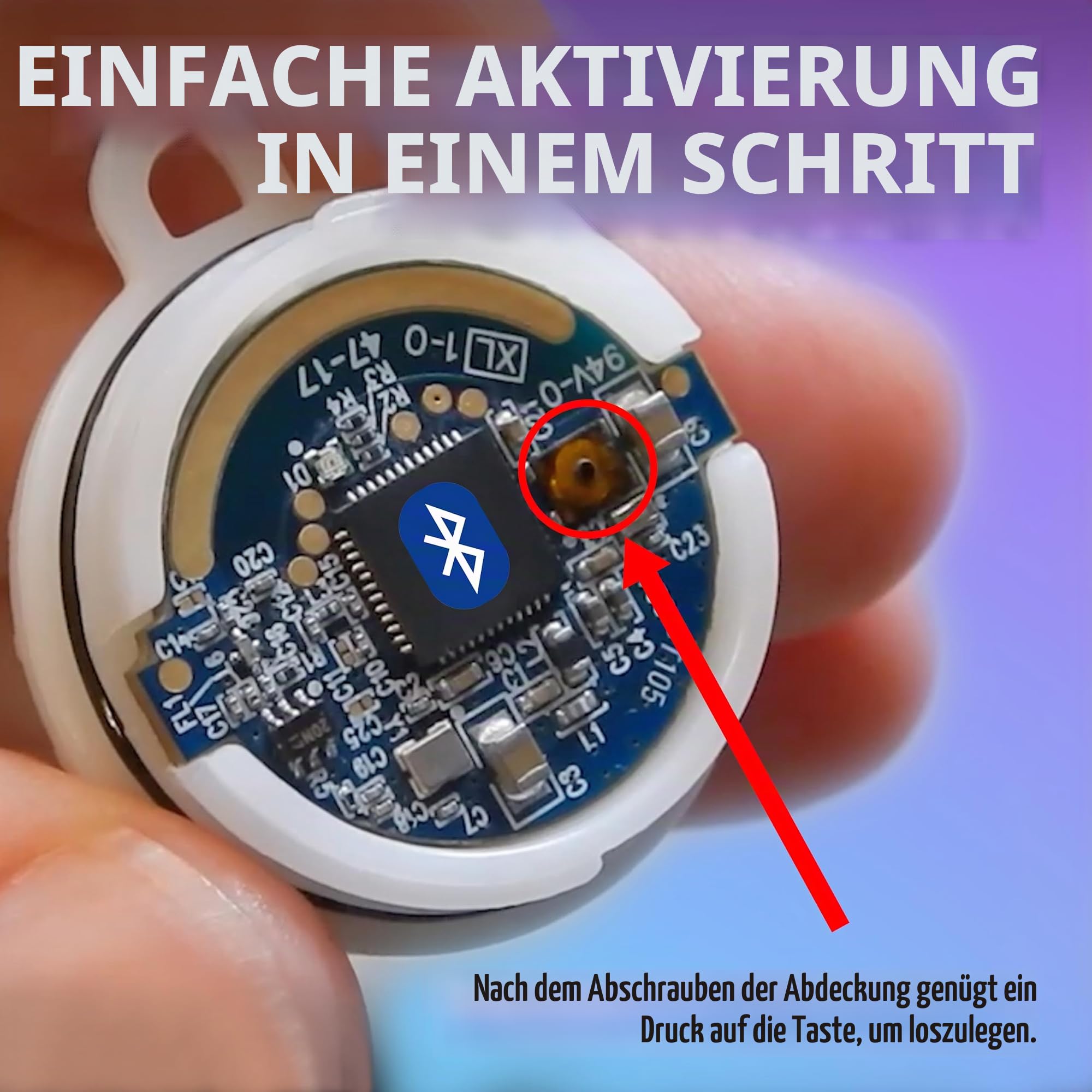 Katzen-Tracker – kleines und leichtes wasserdichtes Bluetooth-Halsband für Haustiere, 100 m Reichweite, austauschbare 6 Monate Akkulaufzeit, kompatibel mit Android/Apple iOS