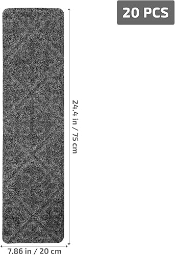 Miniatura 3 de Uonlytech 2 tapetes para escaleras, cinta antiescalera, antipiso, no escalera, cubierta de escalera, alfombra de área para habitación de niños,