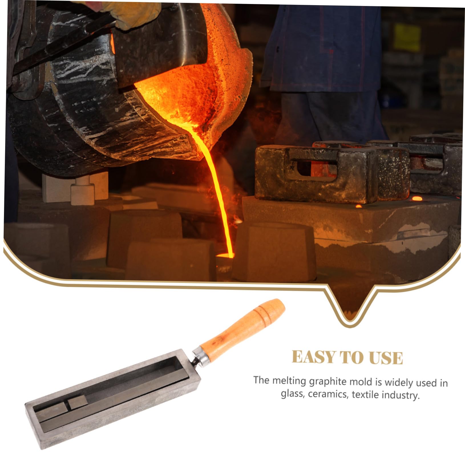 Graphit Blockform zum Gießen von Gold und Silber Ölkanalförmige Metallform und Graphit mit Bruchfestigkeit für Glas und Keramikindustrie