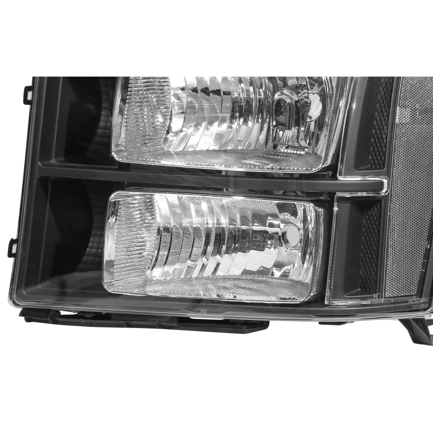 Amazon.com: LQXRBF Pair Left & Right Headlights Front Lamps ABS 