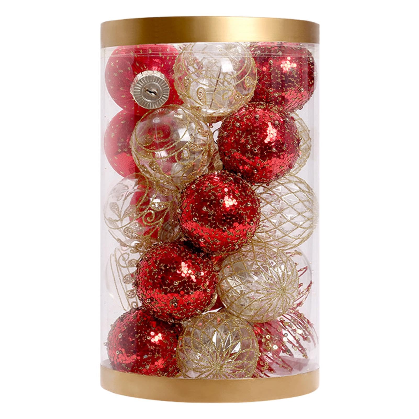 Pendentifs de décoration de Noël incassables et boules de sapin festives