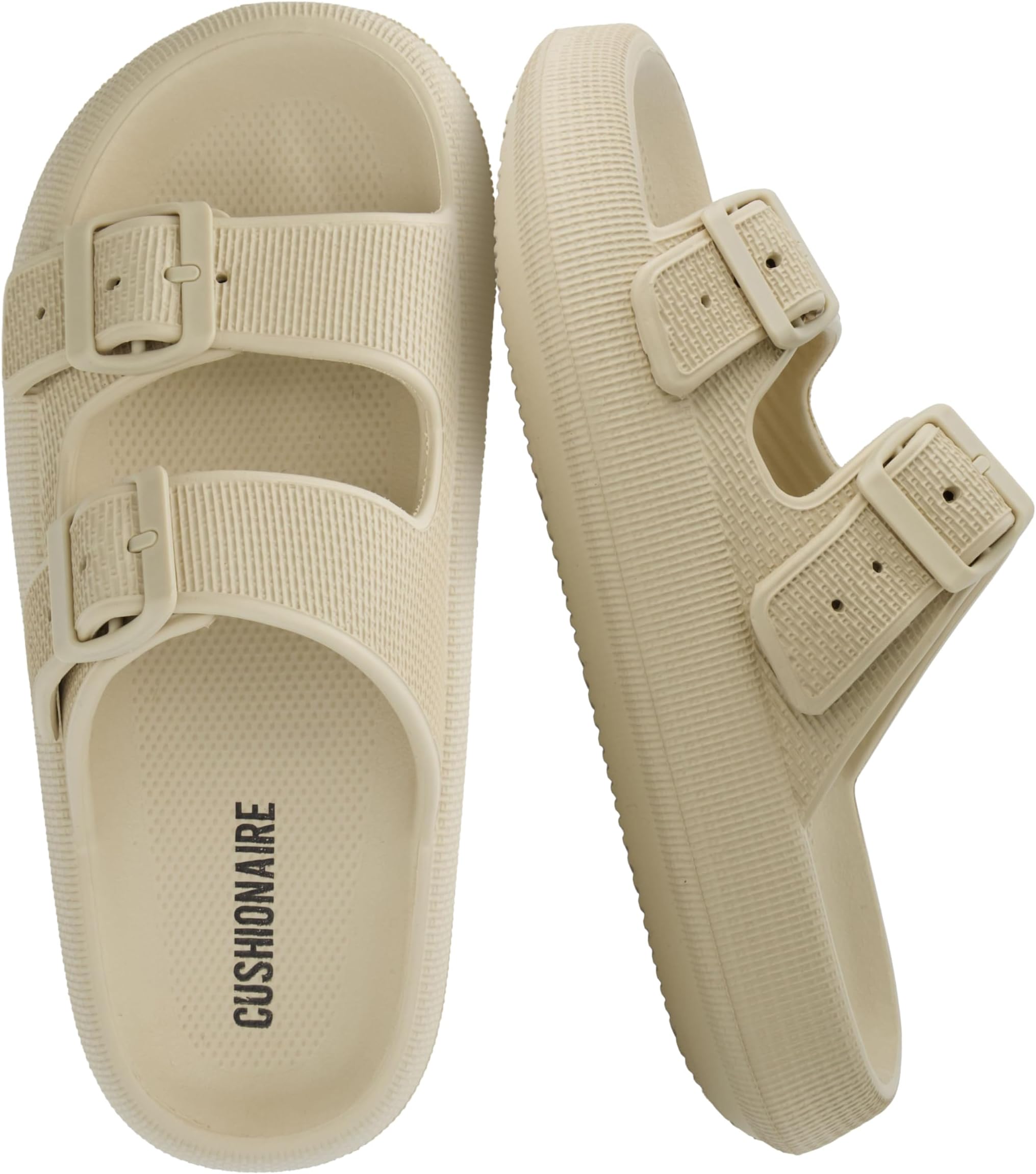 Fame Pillow Recovery Sandals for Women, Adjustable Double Buckle Waterproof EVA Cloud Slides for Women