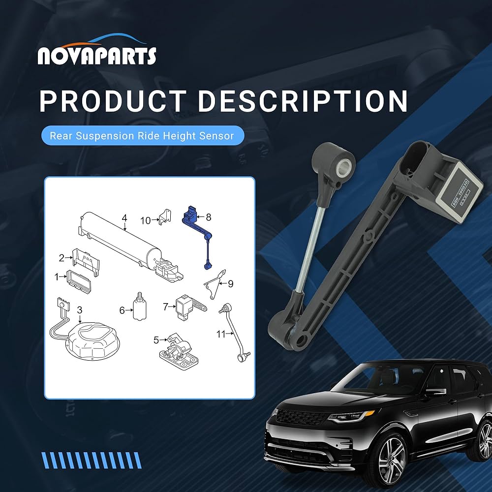 4pcs Rear Front Left Right Height Level Sensor For Land Rover Discovery 3 Mk3