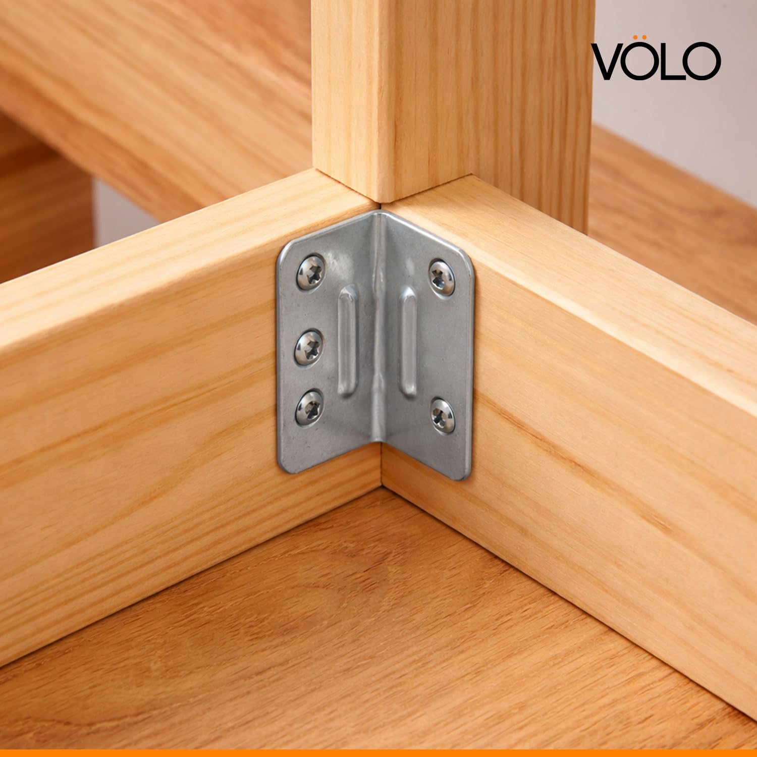 Volo L Angle Bracket for Reinforcing Chairs/Tables - Shelf Bracket 25mmx25mm Zinc Plated, L Shape Bracket for Solid Shelf Support, Joint Right Corner Brace (1 x 1 Inch) (25mm (1"), 12) — Amazon image 3