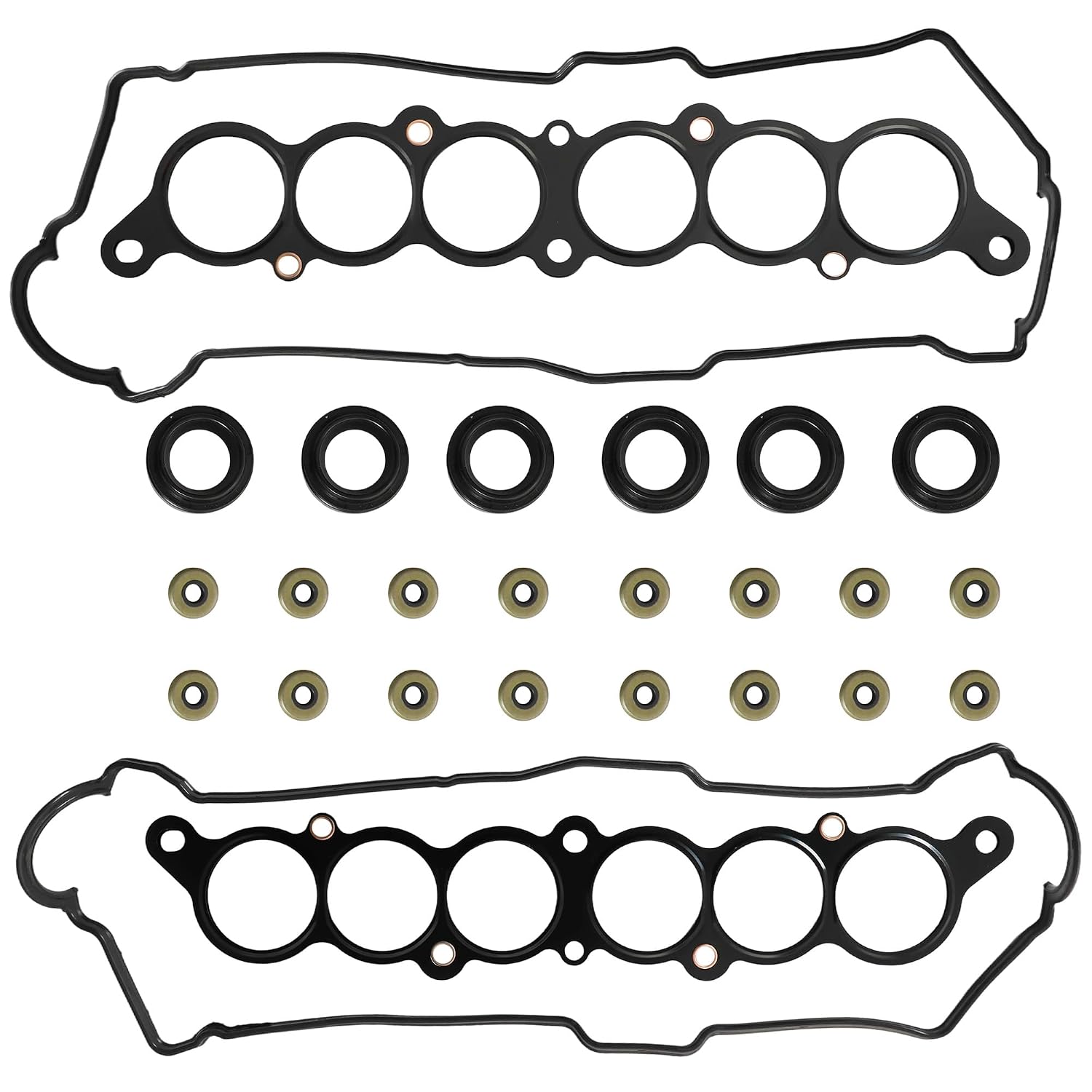 5VZFE Engine Cylinder Valve Cover Gasket Set Fit for Toyota Tacoma 1995-2004 4Runner 1996-2002 Tundra 2000-2004 T100 1995-1998 3.4L 5VZFE Replace#VS50422R MS95899