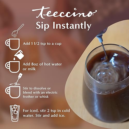 Vista 126 de Teeccino Java Chicory Coffee Alternative – Café de hierbas molido que es prebiótico, sin cafeína y sin ácidos, tostado medio, 11 onzas (paquete de 3)