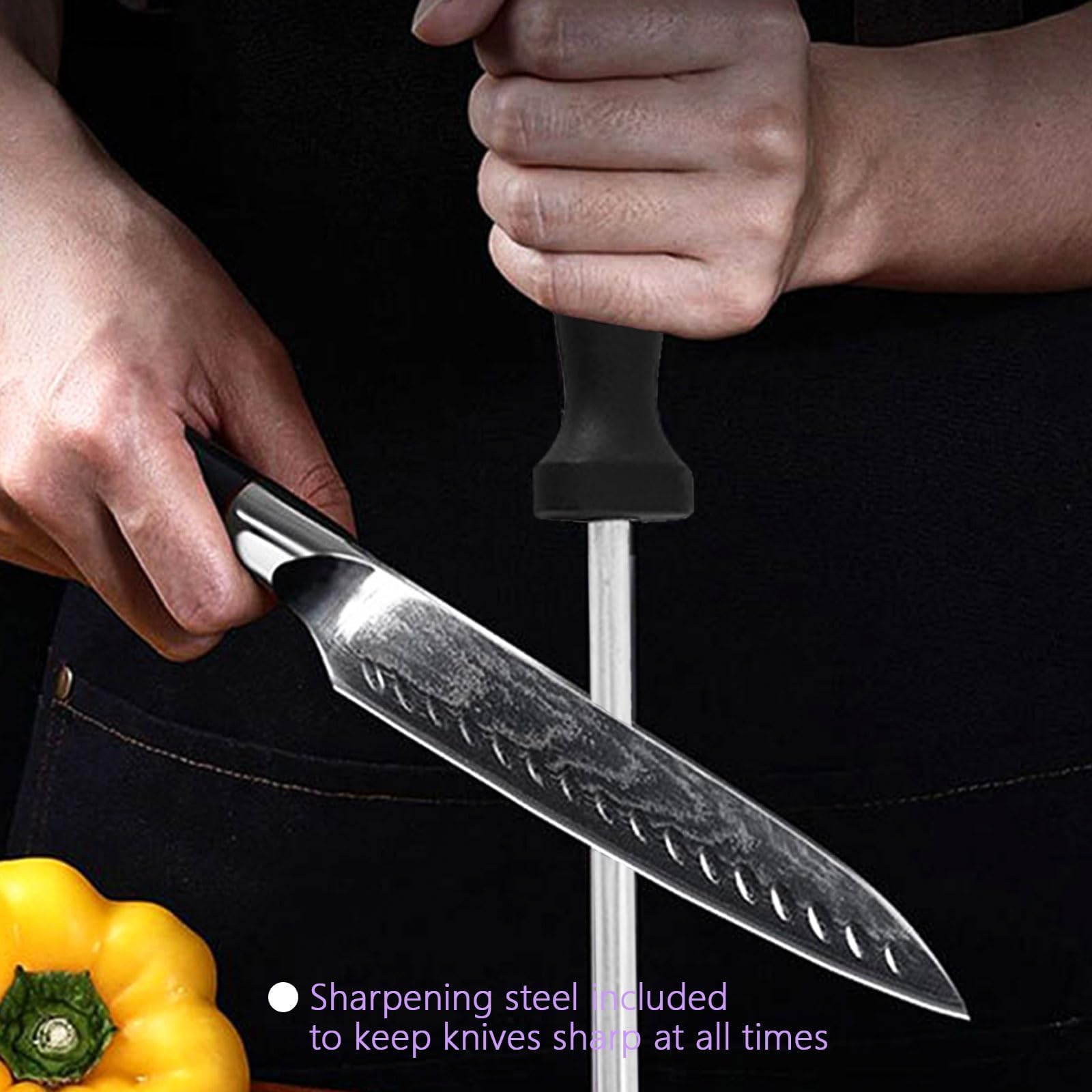 Küchenmesserregal, Edelstahl quadratisch, leer Messerregal, moderne Universallösung, sicherer und stilvoller Home Kitchen Organizer, Messer Organizer