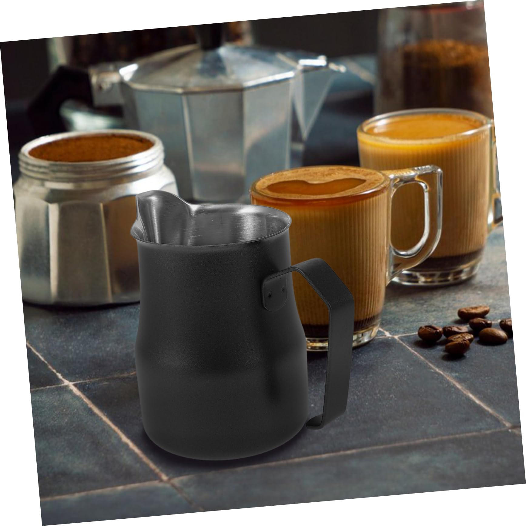 DOITOOL Taza De Café Para Espumar Leche De Acero Inoxidable Jarra Para Espumar Leche Para Espresso Para Hacer Latte Art Casa o Cafetería