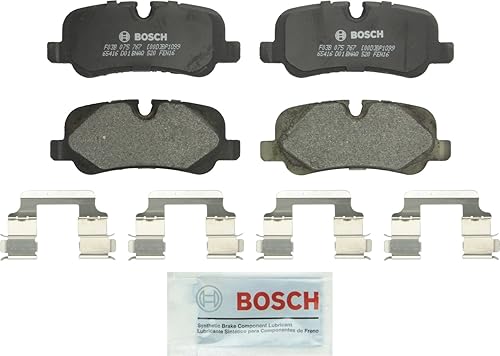 BOSCH BP1099 QuietCast Premium Juego de pastillas de freno de disco semimetálicas - Compatible con Select Land Rover LR3, LR4, Range Rover, Range