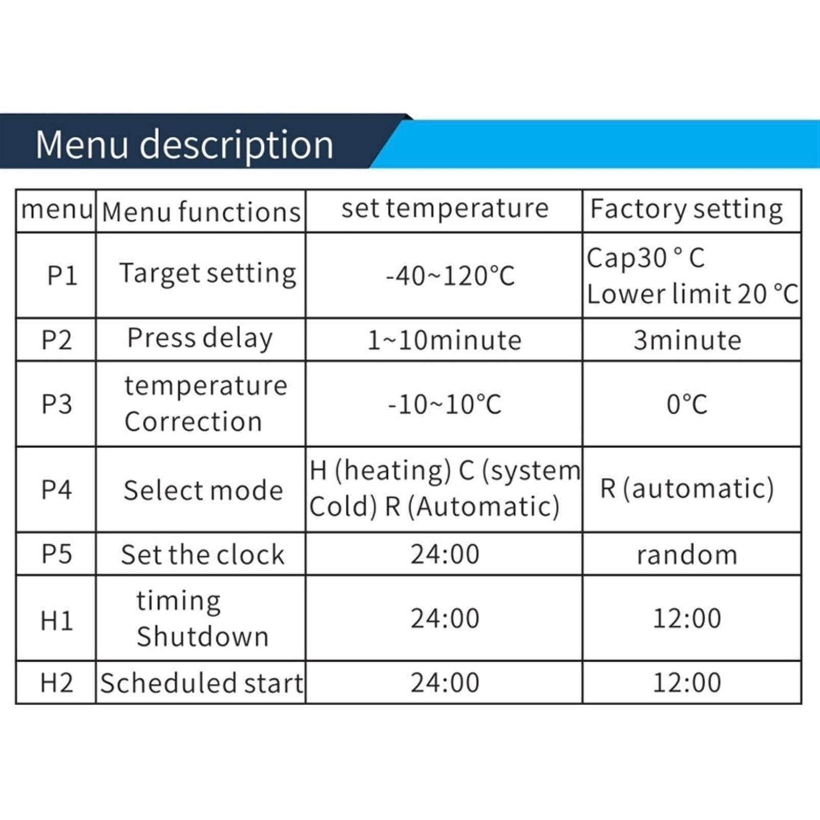 Riscaldatore per Animali Domestici Termostato Intelligent Temperature Controller con Orologio Timer Calore Fresco for l'incubatore Aquarium Incubatore Greenhouse Breening Harking LCD