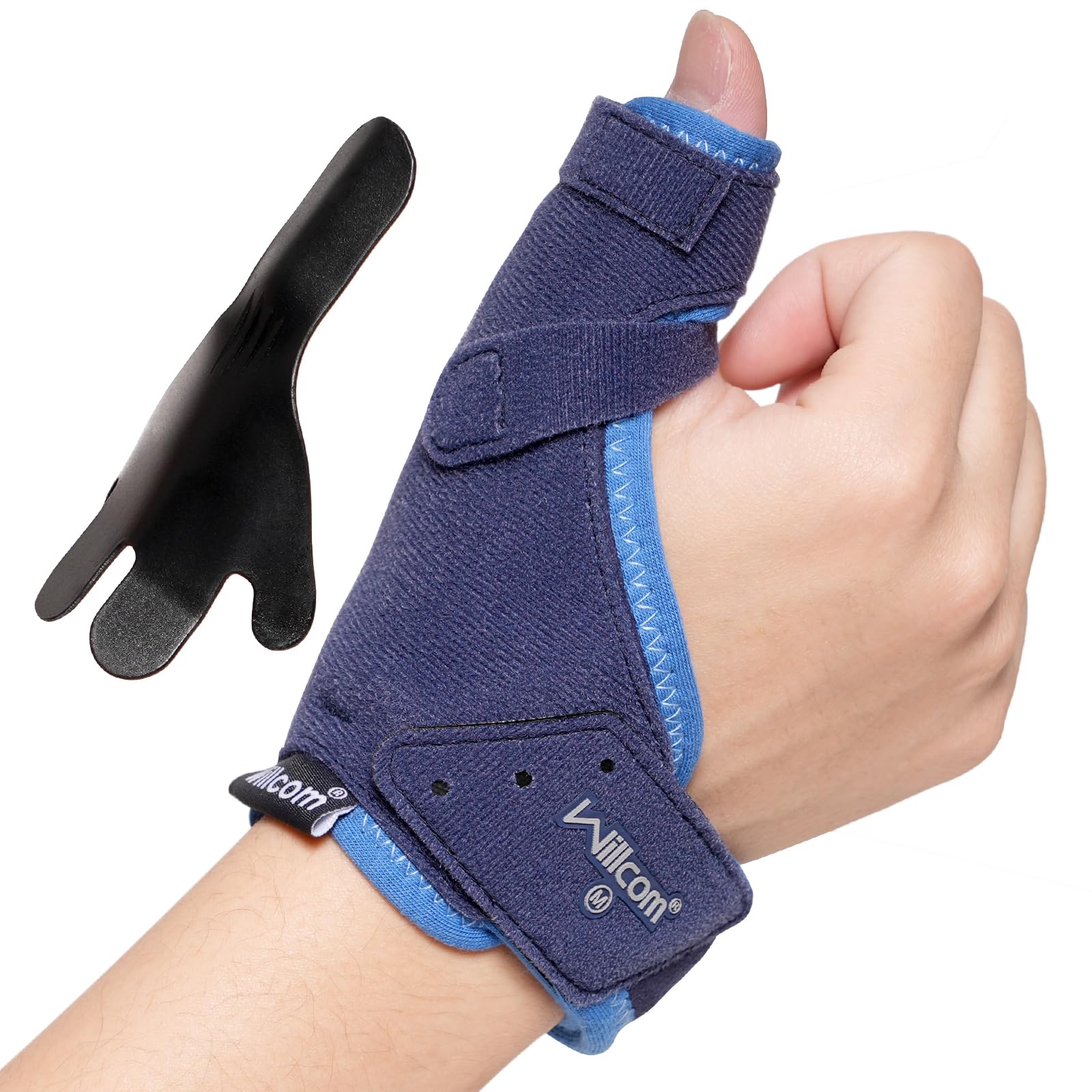 Thumb Brace for Arthritis Pain and Support, Spica Splint and Wrist Brace for De Quervain’s Tenosynovitis, Sprained, Tendonitis Injury Relief (Plastic Insert Version, M, 5.75-6.75 Inch)