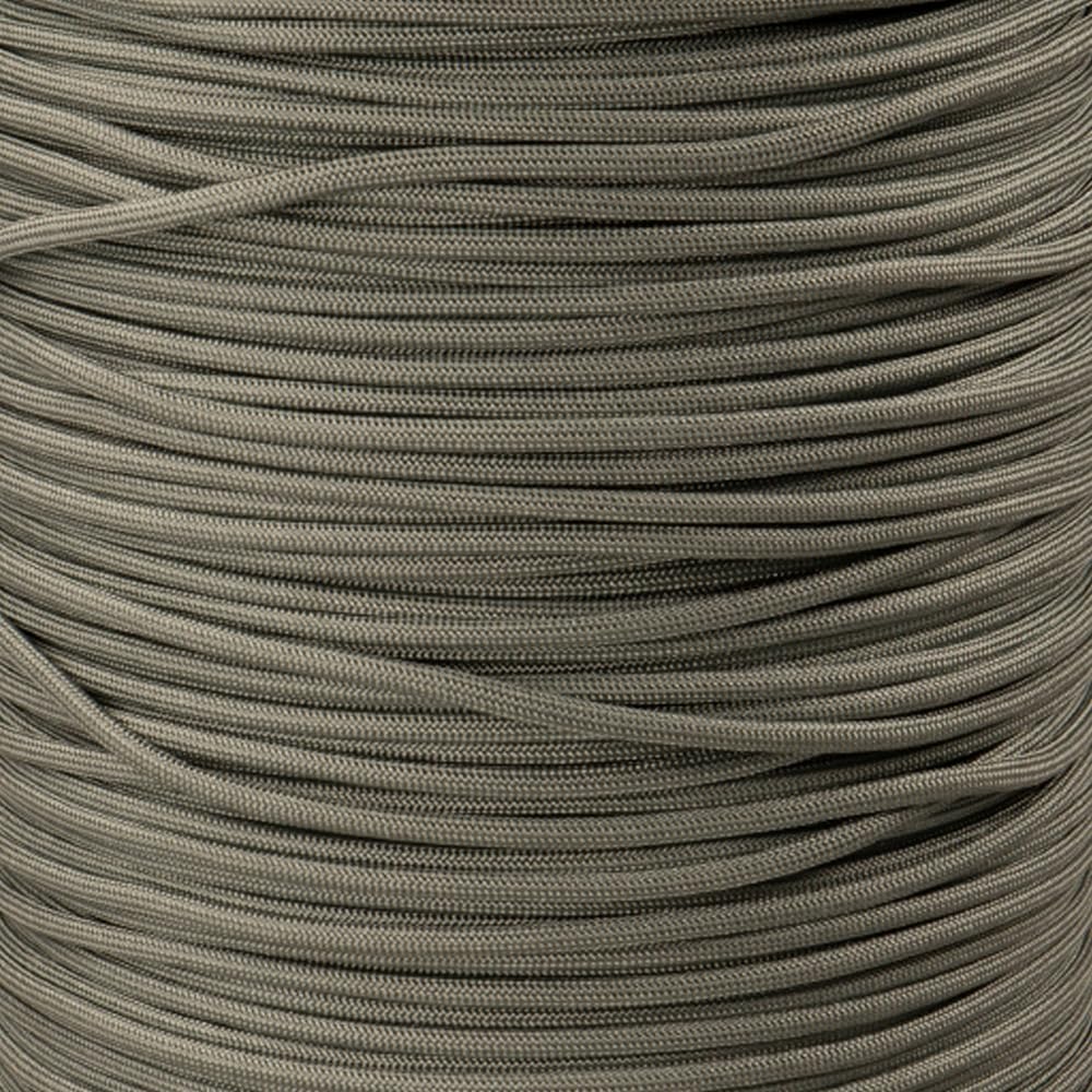 Paracord Planet Gray 550 Paracord Collection – 7 Strand Type III Paracord for Camping, Crafting, Utility and More – Steel Gray (100 Feet)