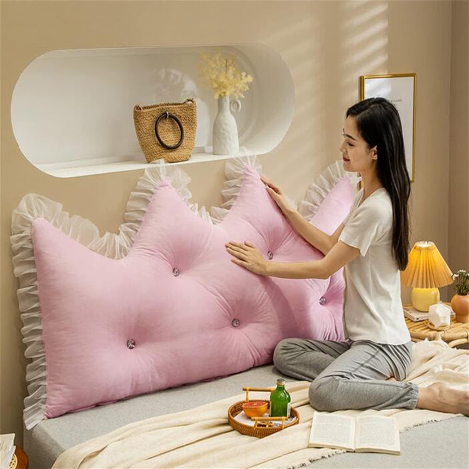 Amazon.com: Mswborml B,120x80x20cm/47x31x8inch, Crown Headboard