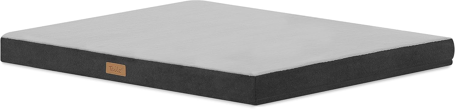 Pet Mattress, Large to Extra Large Dog and Cat Mattress, 2-in-1 Cool Gel Infused with High Density Foam Calming Pet Mattress, Chew Proof…