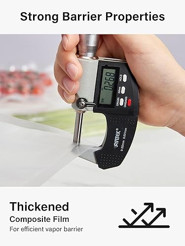 Miniatura 6 de Kootek Bolsas selladoras al vacío para alimentos, bolsas de sellado al vacío de 100 galones, 11 x 16 pulgadas, grado comercial, sin BPA, bolsas