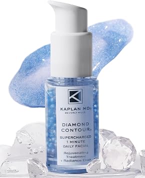 KAPLAN MD Diamond Contour 1 Minute Daily Facial Serum, 40 ml | Anti-Aging, Crushed Diamonds, Fruit Enzymes, Exfoliating, Radiant Smooth Skin