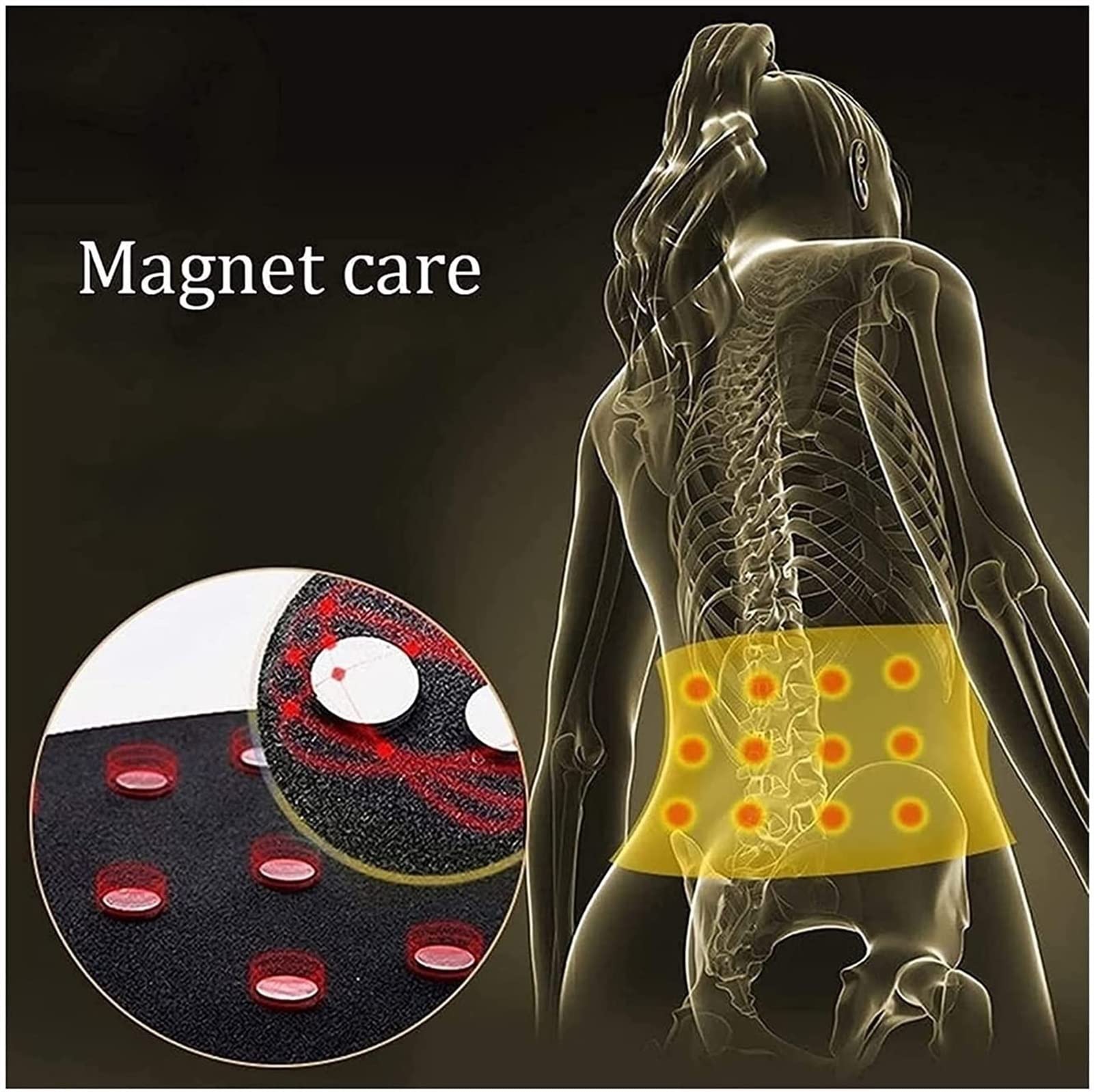 CDZL Faja Lumbar Correctora De Postura Cinturón De Apoyo Autocalentable Cinturón De Protección Térmica Para Personas De Mediana Edad Y Mayores Alivia La Fatiga De La Espalda (Size : XL/X-Large)