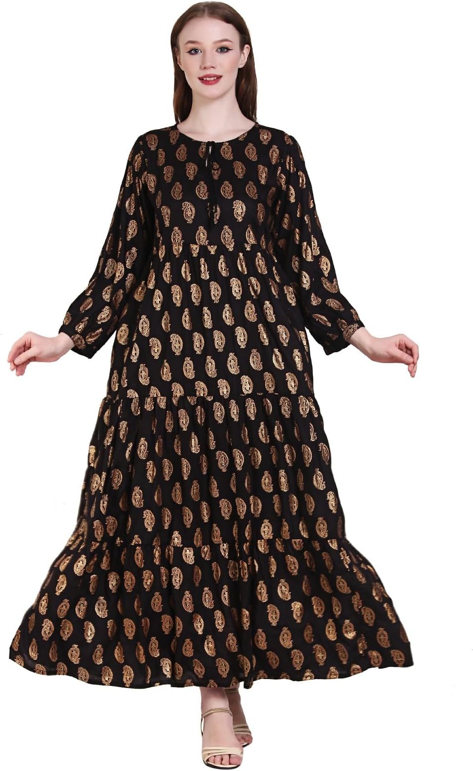 C & SNew Women Indian Tunic Tops Long Dresses Anarkali kurtis for women party wear 100% Rayon Evening Dress UK