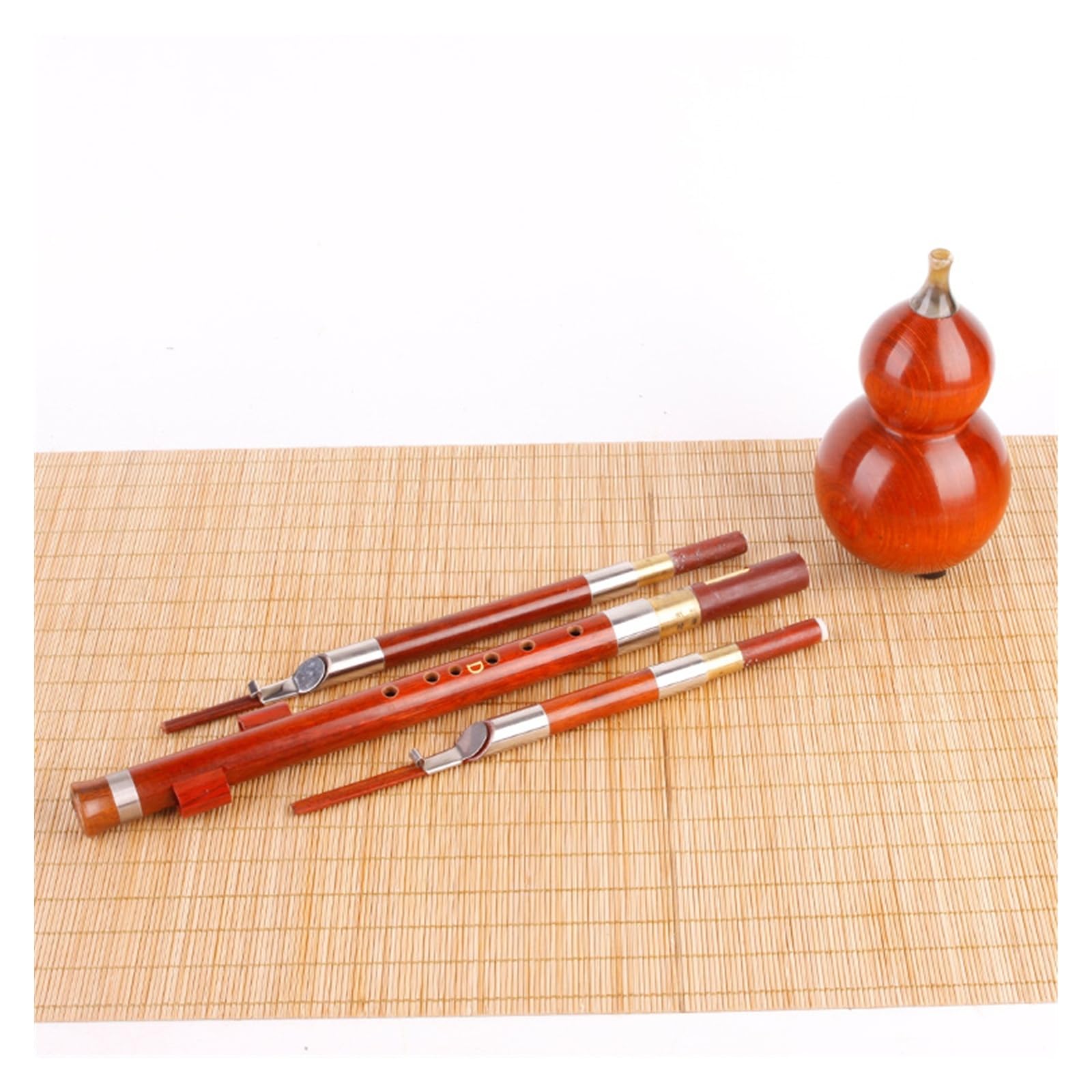 Hulusi – Instrument À Vent National Chinois, Kit De Flûte Cucurbit En Acajou Classique Exquis Avec Étui Professionnel Hulusi