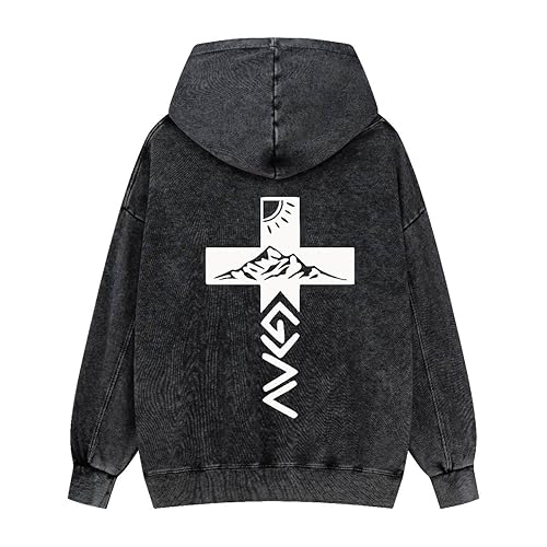 Graphic Hoodies for Men Women Unisex Washed Hoodie Oversized Sweatshirt