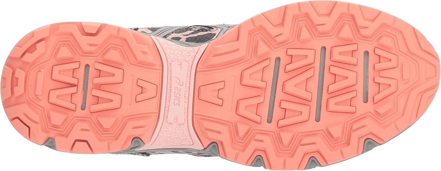 ASICS Women's Gel-Venture 6 Running-Shoes 8 Wide Carbon/Mid Grey/Seashell Pink
