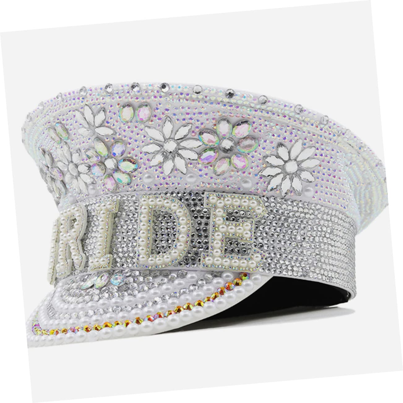 Sombreros de Novia con Pedrería para Bodas Y Despedidas de Soltera