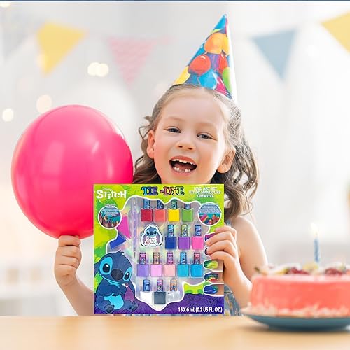 Miniatura 3 de Townley Girl Disney Stitch - Juego de 15 piezas de maquillaje a base de agua, incluye esmalte de uñas, cepillo de uñas y limas de uñas, para